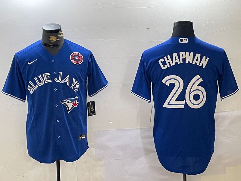 Men Toronto Blue Jays #26 Chapman Blue Game Nike 2024 MLB Jersey->indianapolis colts->NFL Jersey